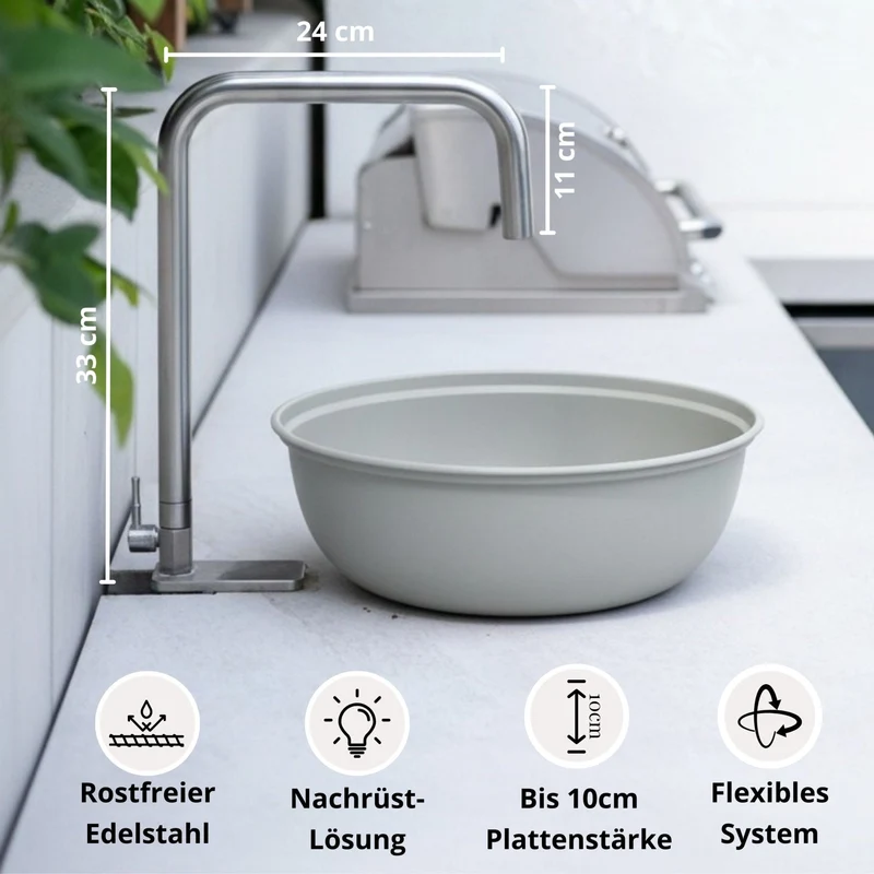 Flexibler Outdoor Wasserhahn