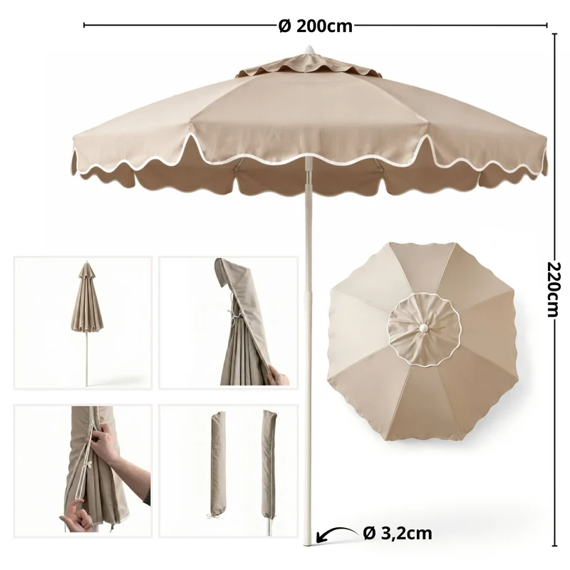 Sonnenschirm 200 cm knickbar