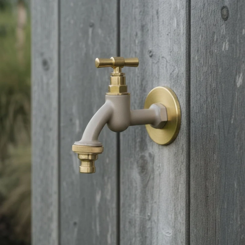 Wasserhahn Garten mit Rosettengarnitur