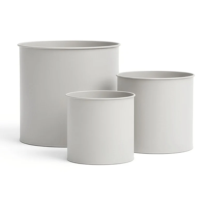 3er Blumentopf Set Metall