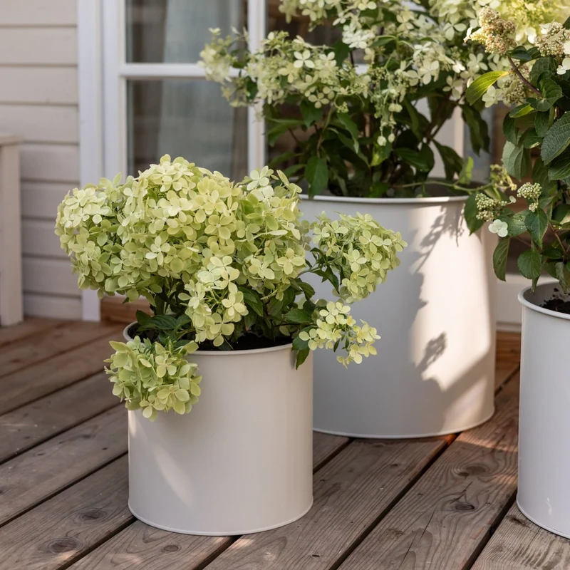 3er Blumentopf Set Metall