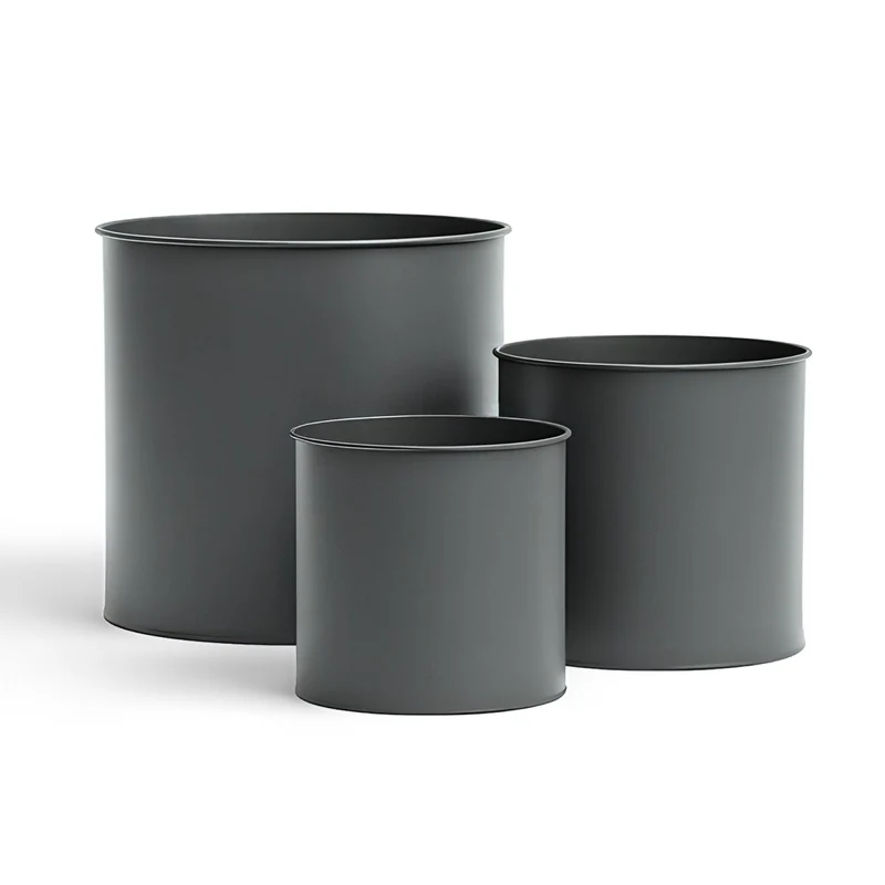 3er Blumentopf Set Metall