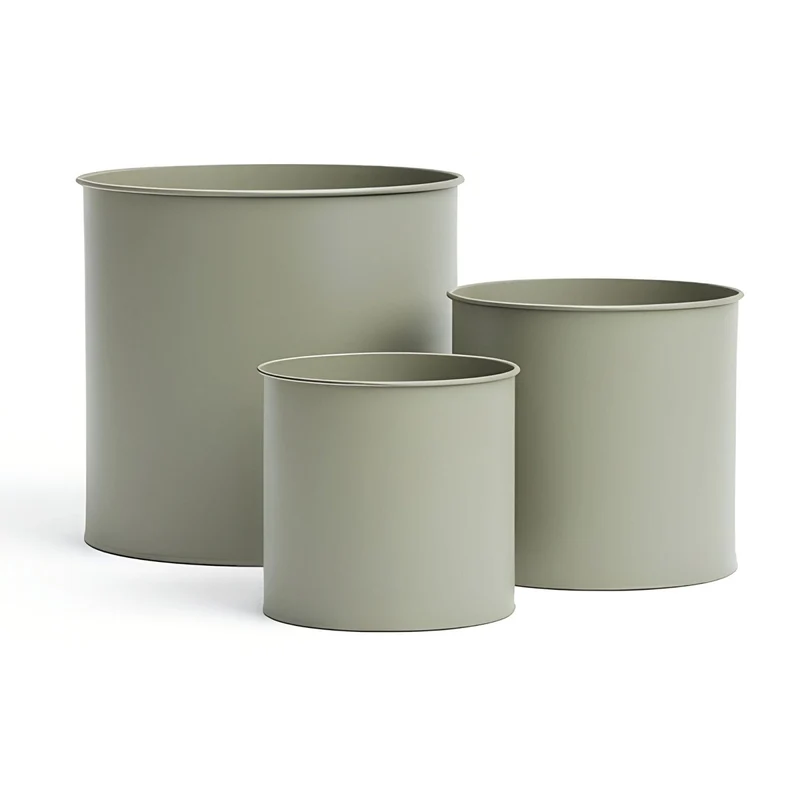 3er Blumentopf Set Metall