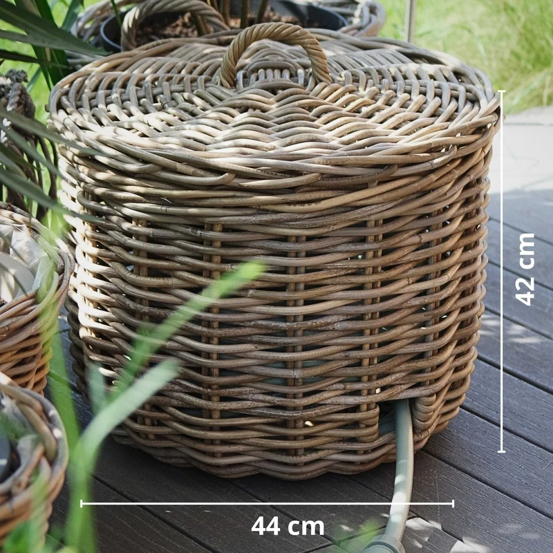 Schlauchtopf Rattan