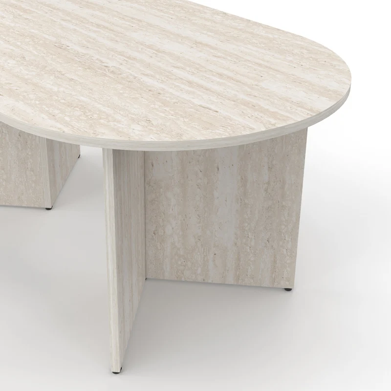 Table basse Gabin effet travertin L110cm