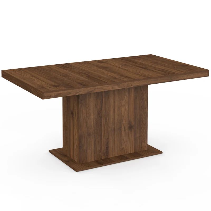 Table à manger extensible Tania effet noyer 160-200cm