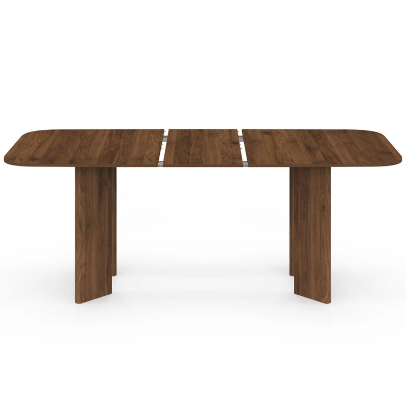 Table à manger extensible Cassia 160-200cm effet noyer