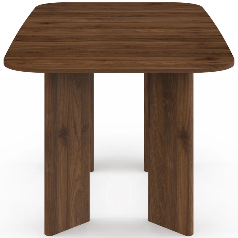 Table à manger extensible Cassia 160-200cm effet noyer
