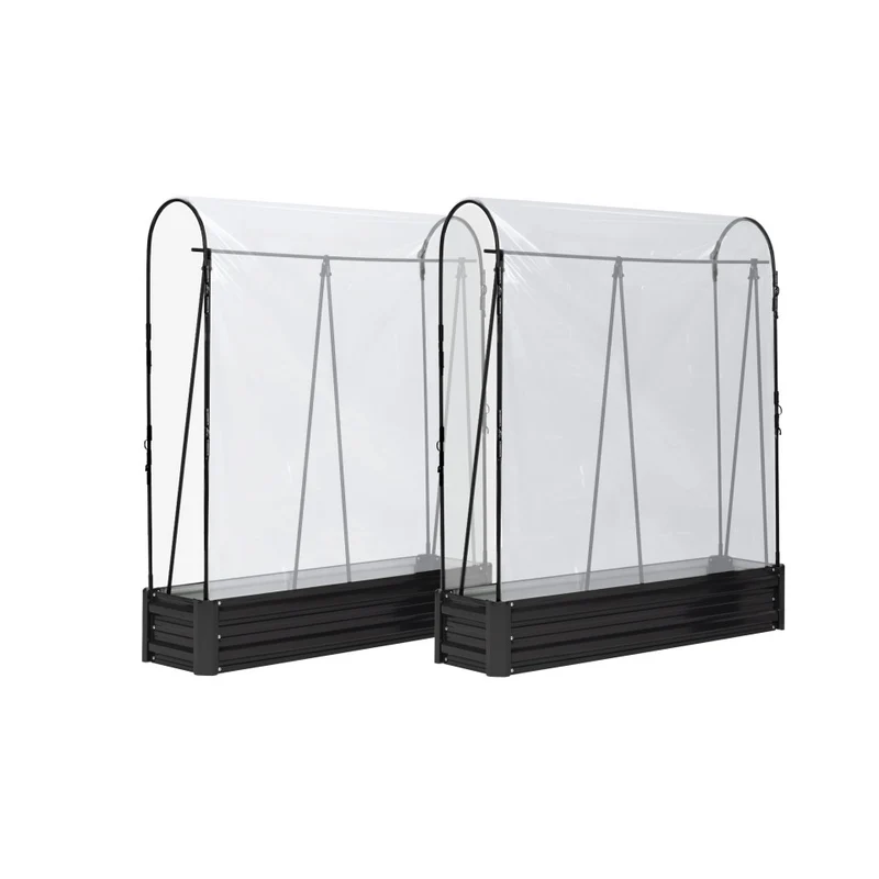 Serres de potager spéciales tomates en métal - lot de 2