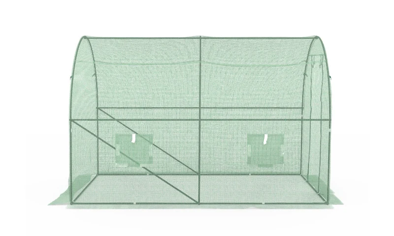Serre tunnel de jardin 3x2m verte bâche renforcée 130 gr/m² - gamme maraîchère