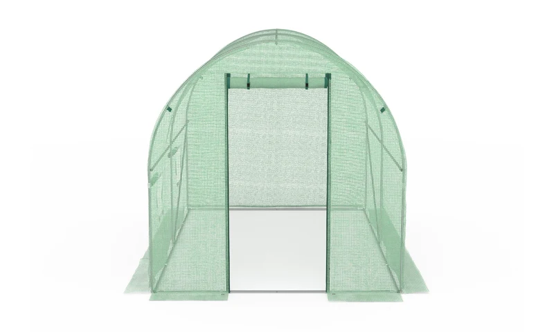 Serre tunnel de jardin 3x2m verte bâche renforcée 130 gr/m² - gamme maraîchère