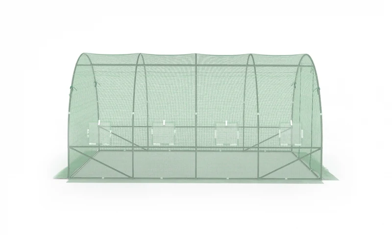 Serre tunnel de jardin 12m² verte bâche renforcée 130 gr/m² - Gamme maraichère
