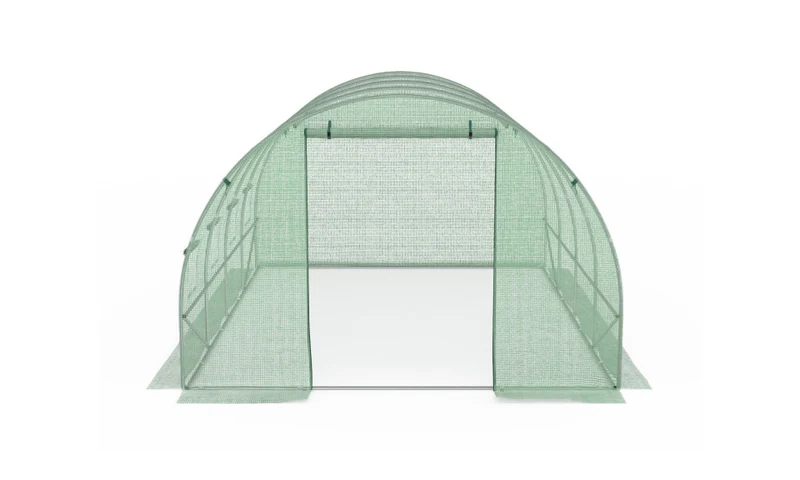 Serre tunnel de jardin 12m² verte bâche renforcée 130 gr/m² - Gamme maraichère