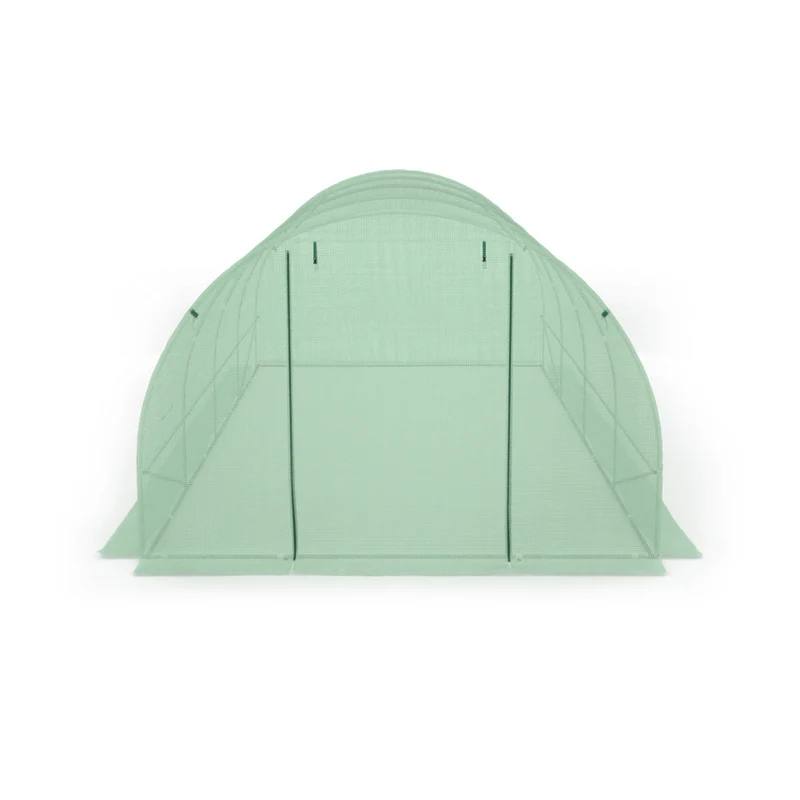 Serre de jardin 18m² verte bâche renforcée 130 gr/m² - gamme maraichère