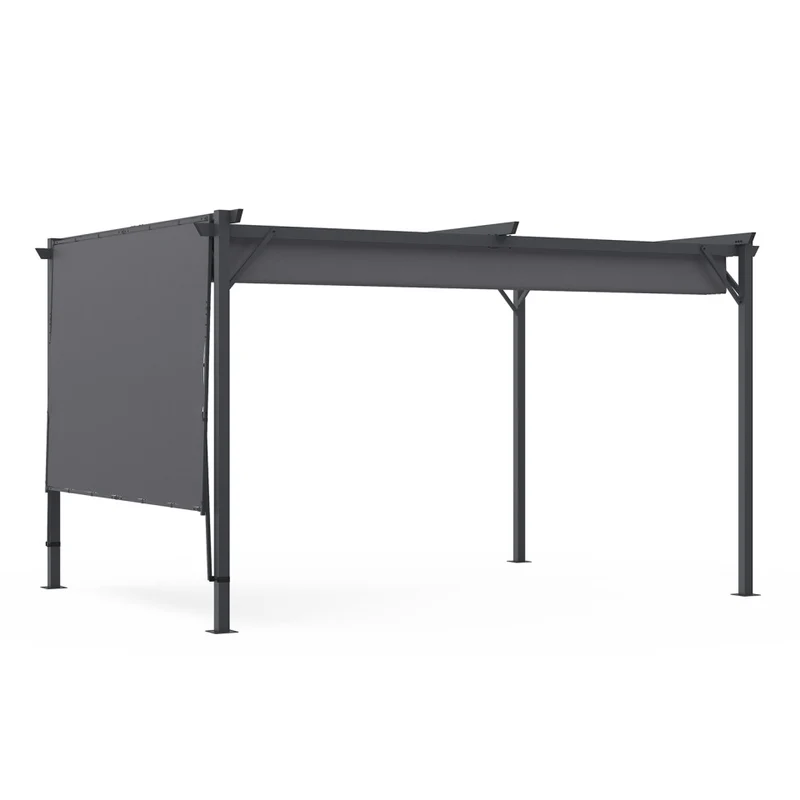 Pergola Marina en acier avec toit rétractable et inclinable 3x4m
