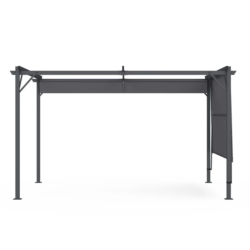 Pergola Marina en acier avec toit rétractable et inclinable 3x4m