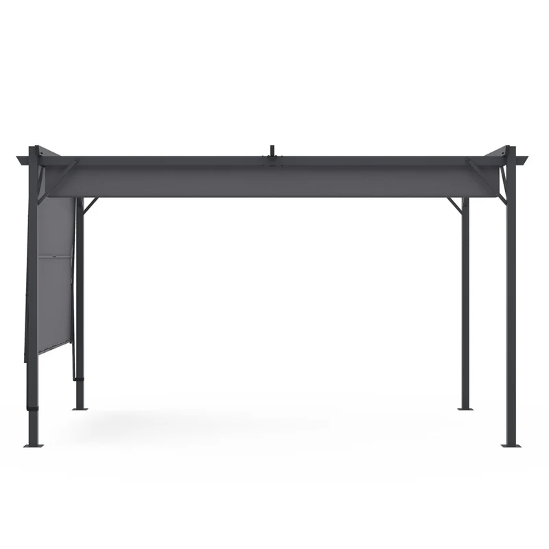 Pergola Marina en acier avec toit rétractable et inclinable 3x4m