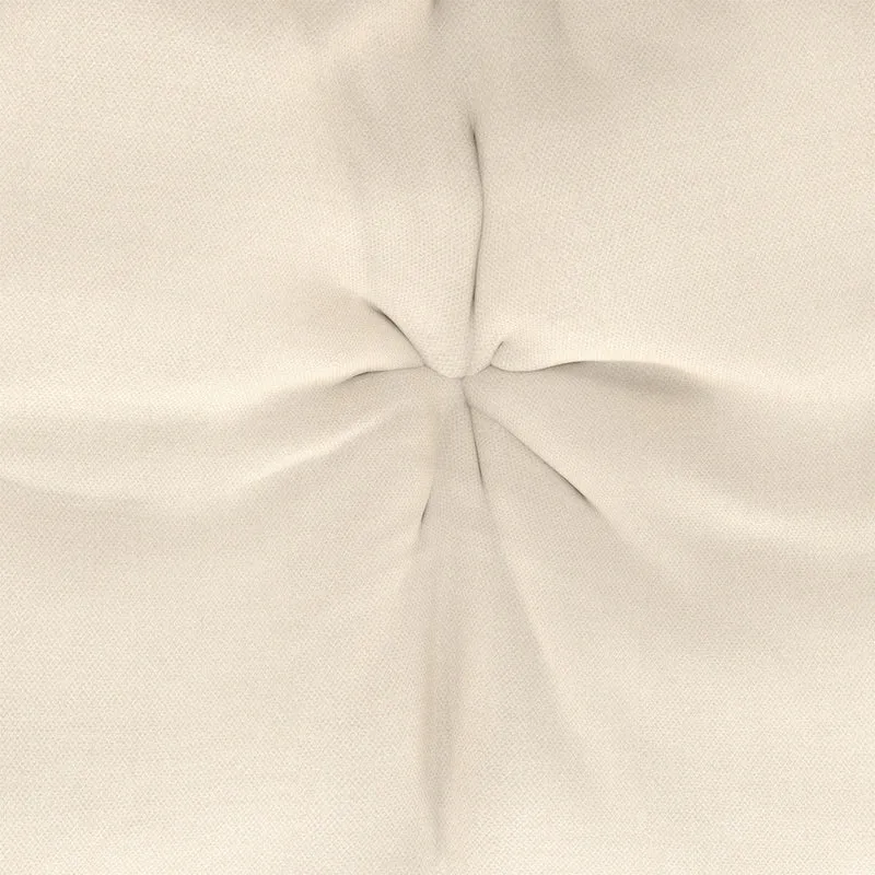 Fauteuil de jardin Lois rotin et coussin écru