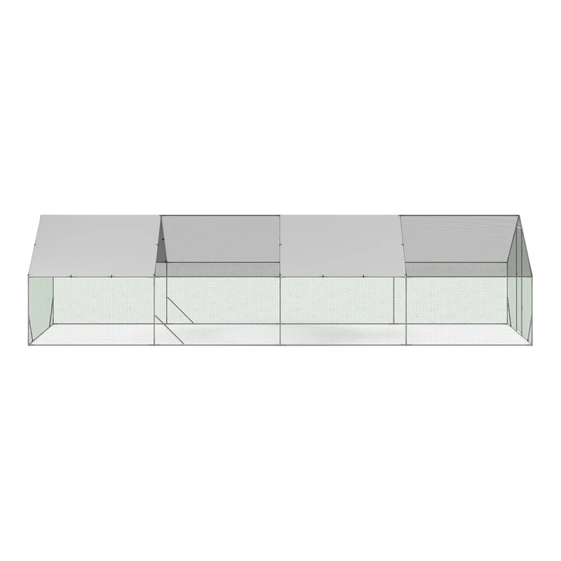 Enclos grillagé pour poules 24m² - 3x8m