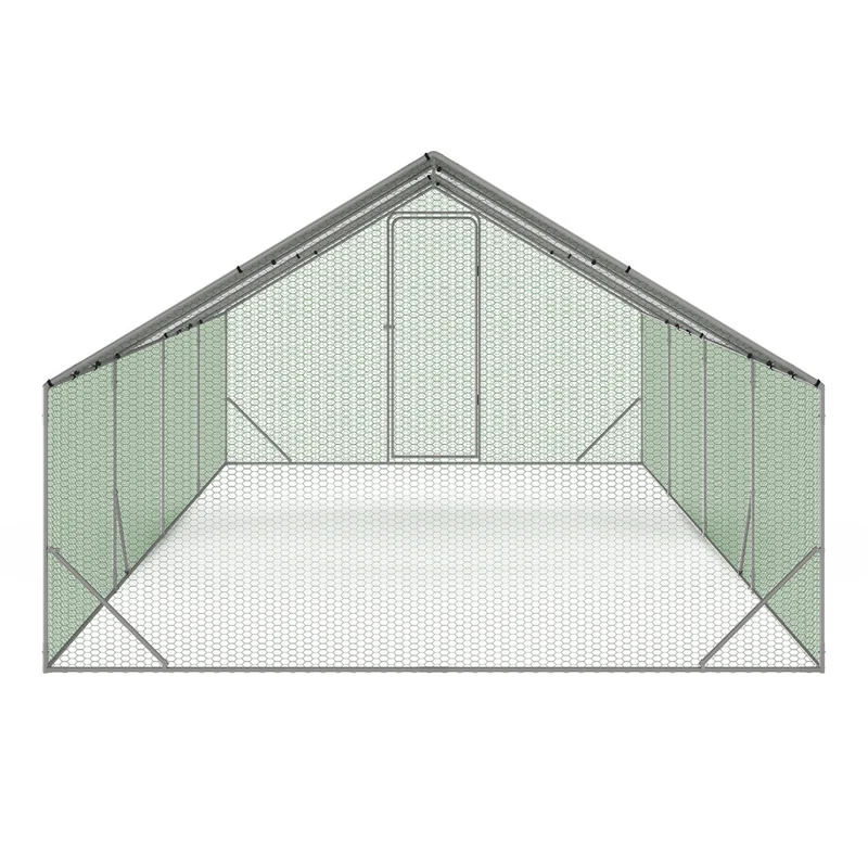 Enclos grillagé pour poules 24m² - 3x8m