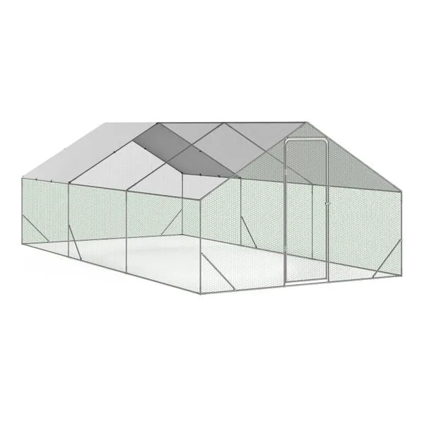 Enclos grillagé pour poules 18m² - 3x6m