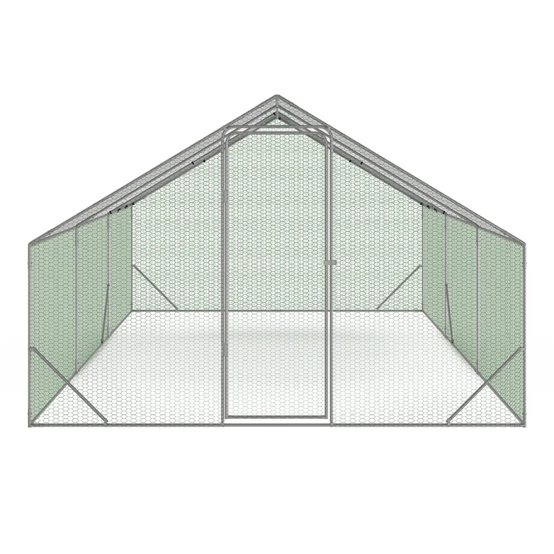 Enclos grillagé pour poules 18m² - 3x6m