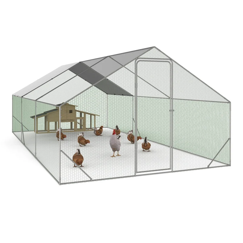 Enclos grillagé pour poules 18m² - 3x6m