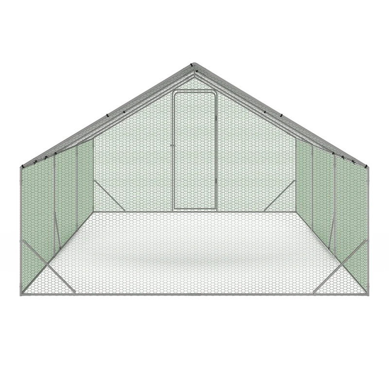 Enclos grillagé pour poules 18m² - 3x6m