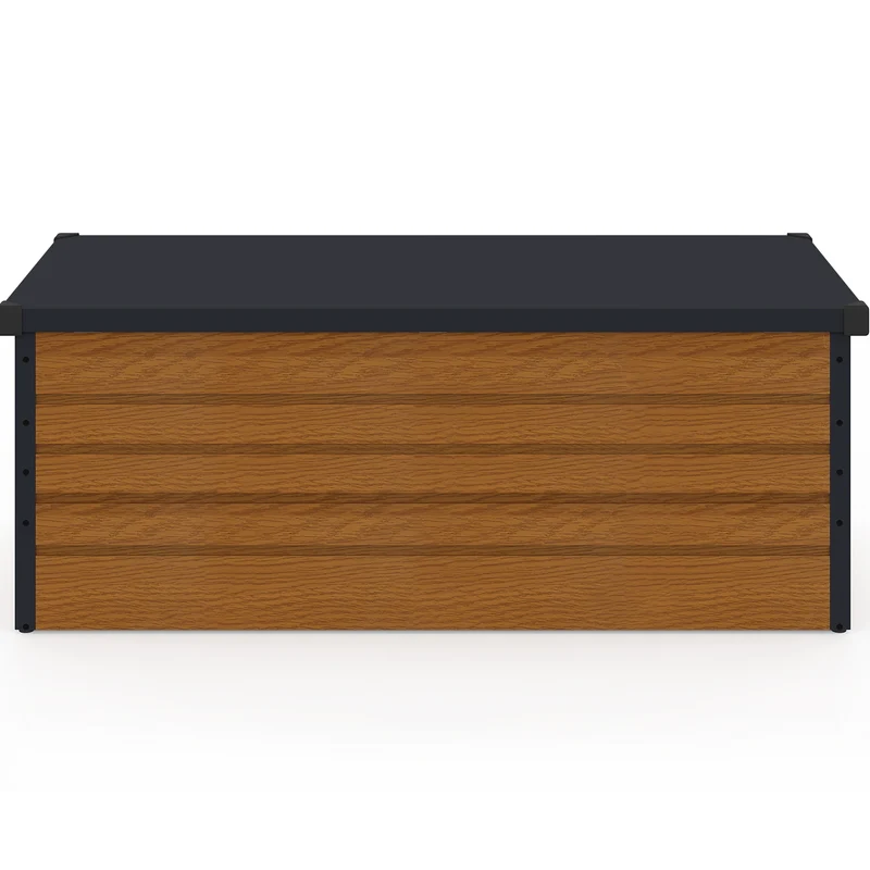Coffre de jardin métal effet bois 600L
