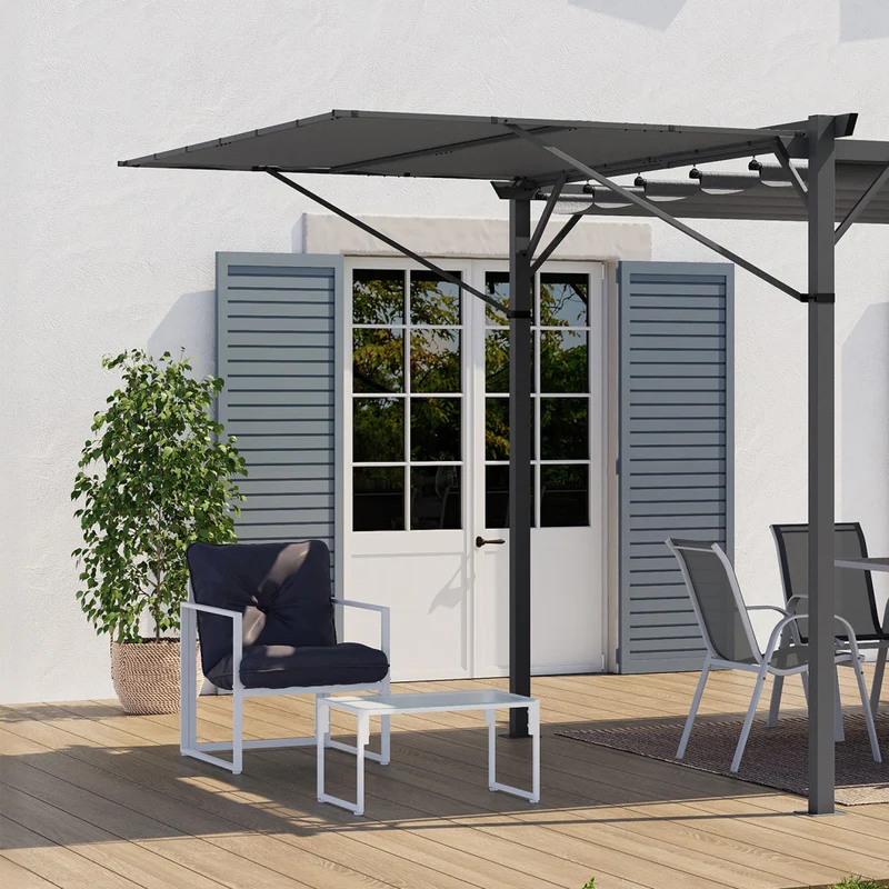 Auvent inclinable pour pergolas Marina 2,5x1,5m