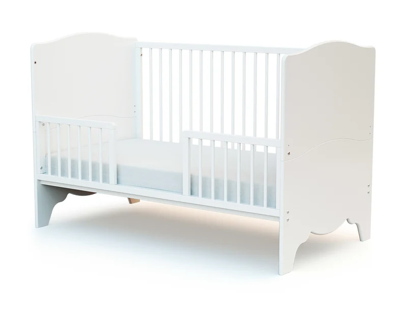 Barrière de lit bébé en bois SEREN Blanc 120 cm