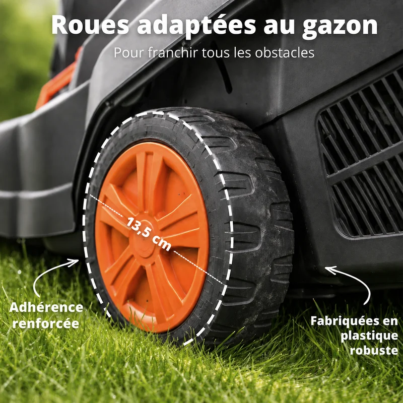 Tondeuse à gazon sans fil + batterie 20 V et chargeur