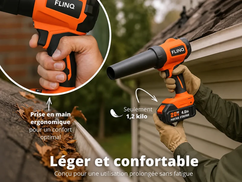 Souffleur à main à batterie multifonctionnel