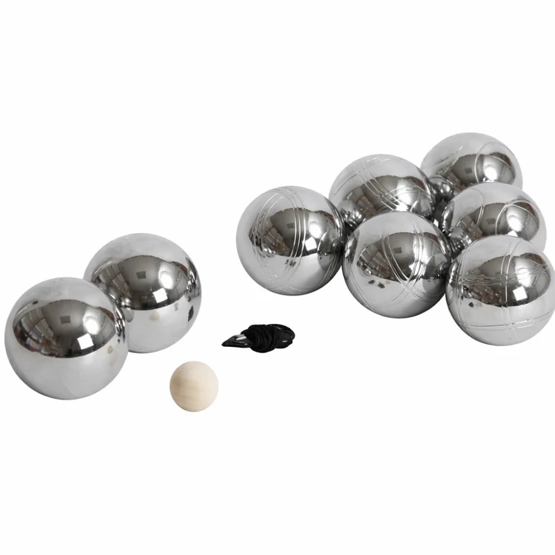 Jeu de Pétanque en Métal – 8 Boules avec Housse de Transport, Cochonnet et Cordon de Mesure
