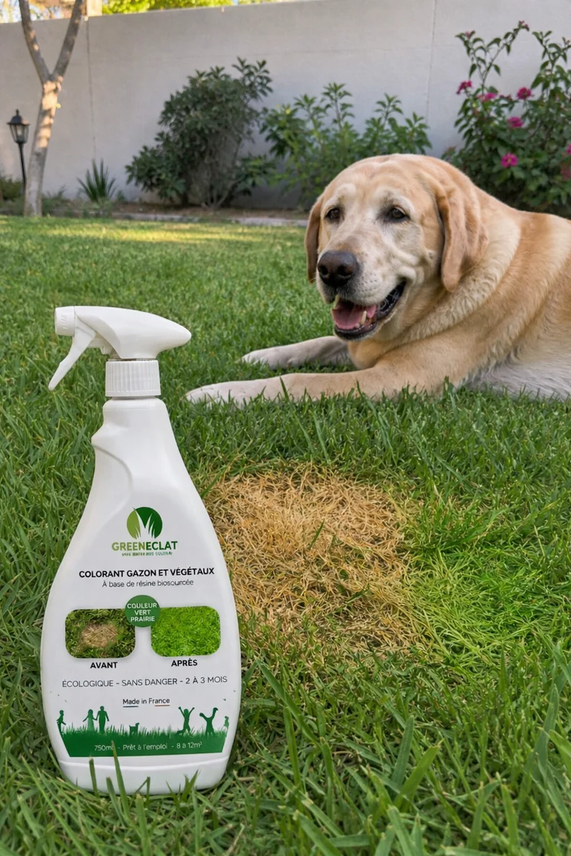 Colorant naturel gazon et buis vert prairie - résultat immédiat - 750ml + 2 recharges