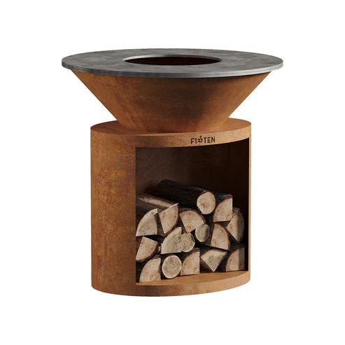 Brasero plancha Ellipse 80 Corten