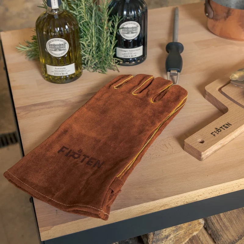 Gants en cuir pleine fleur résistante à la chaleur