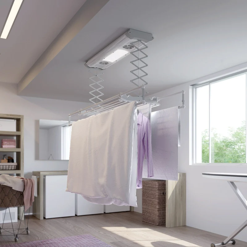 Foxydry Air 150 cm - Étendoir avec ventilation intégrée et télécommande