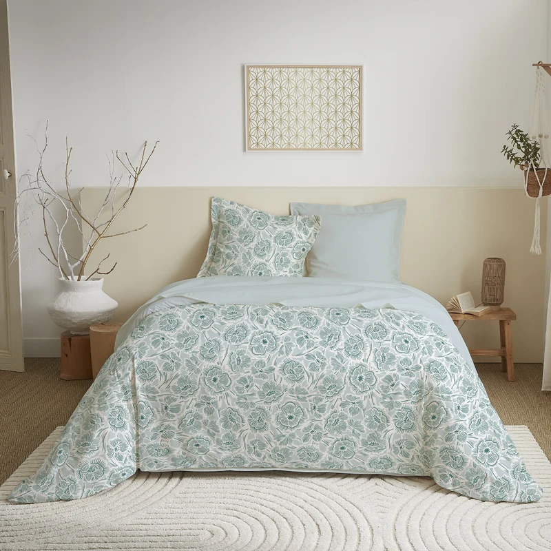 Pack Complet Housse de couette Imprimé 240 x 220 cm - Drap housse 140 x 190 cm 9 modèles au choix