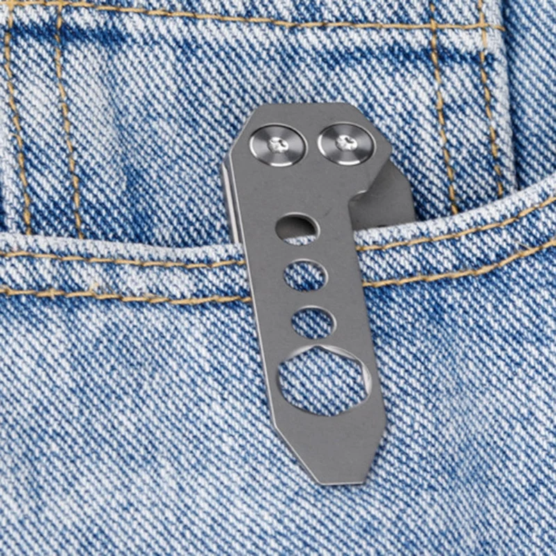 Outil multifonctionnel de survie EDC TC4 en alliage de titane pied-de-biche ouvre-bouteille clé porte-clés pour vis M3 M4 M5 M6