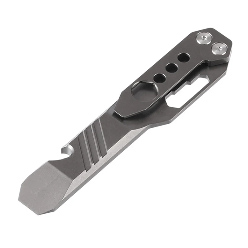 Outil multifonctionnel de survie EDC TC4 en alliage de titane pied-de-biche ouvre-bouteille clé porte-clés pour vis M3 M4 M5 M6