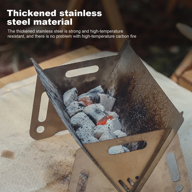 Portable Pliant Mini Barbecue Four En Acier Inoxydable Barbecue Grill. Ménage Pique-Nique Camping Barbecue Outils Amovible Charcoal Grill