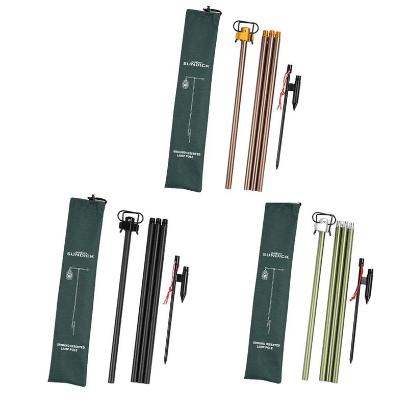 Tente extérieure suspendue porte-lampe poteau de lampe pliable Table de Camping pique-nique fixation lanterne support pour pots Mason cintre