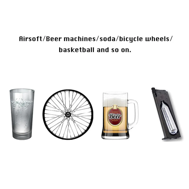 Haute Capacité 12g CO2 Réservoir Cartouche Rechargeable Rechargeable En Acier Inoxydable Cartouche Bouteille De Gaz rStorage Peut Bouteille