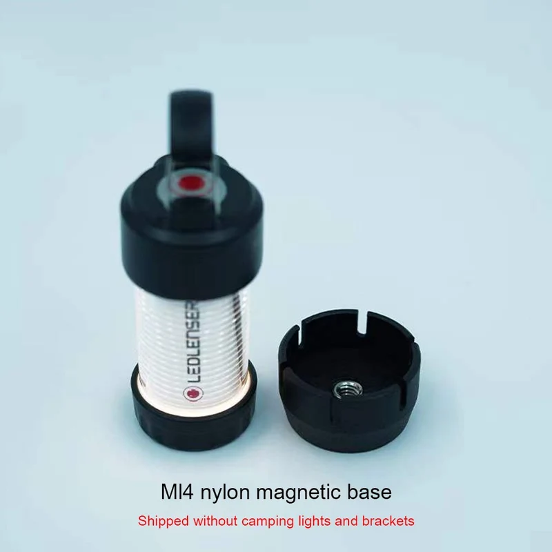 Portable rétro abat-jour Camping lanterne lampe support de Base magnétique adaptateur pour Ledlenser ML4 Camping en plein air randonnée fournitures
