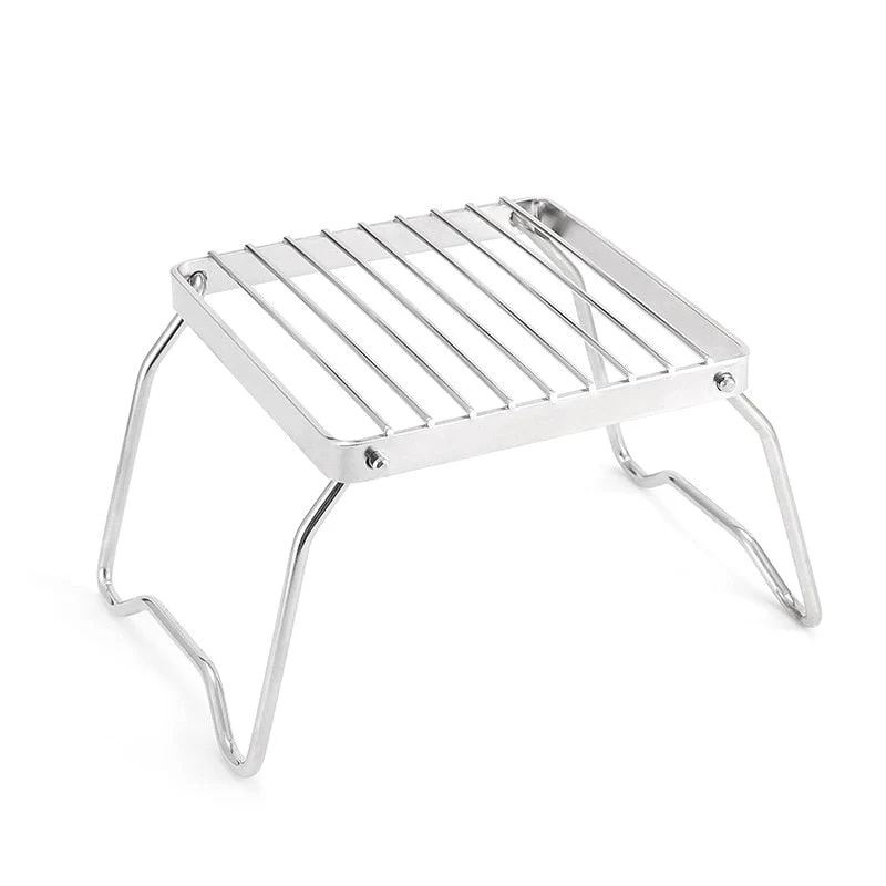 Extérieur Portable Pliable Poêle Stand Rack Camping Pot Support De Support Poêles À Gaz Brûleur Support Voyage BBQ Barbecue Accessoires