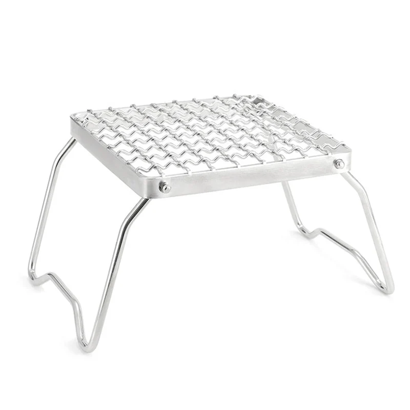 Extérieur Portable Pliable Poêle Stand Rack Camping Pot Support De Support Poêles À Gaz Brûleur Support Voyage BBQ Barbecue Accessoires