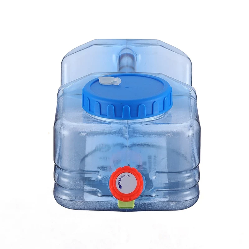 10L capacité randonnée pique-nique Camping réservoir d'eau extérieur seau d'eau Portable Cube réservoir d'eau conteneur avec robinet