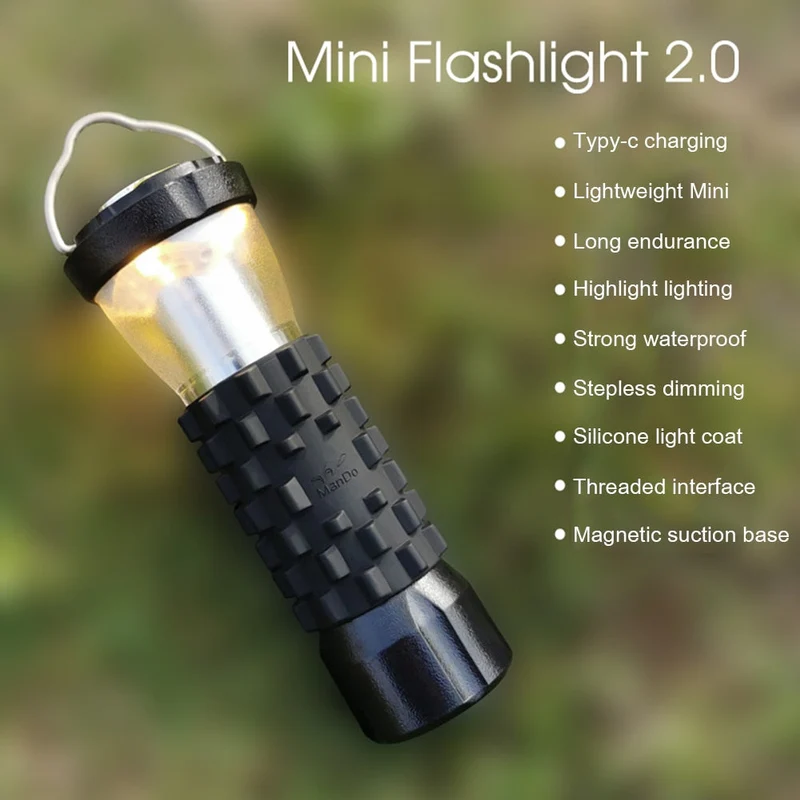 USB Rechargeable LED Camping Lampe Lanternes Multifonctionnelles Lampe de Poche 3 Modes Portable Tente Extérieure Suspendus Lumières De Secours