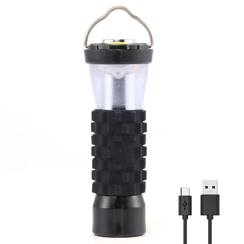 USB Rechargeable LED Camping Lampe Lanternes Multifonctionnelles Lampe de Poche 3 Modes Portable Tente Extérieure Suspendus Lumières De Secours